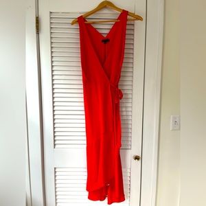 Banana Republic Sleeveless Red Midi